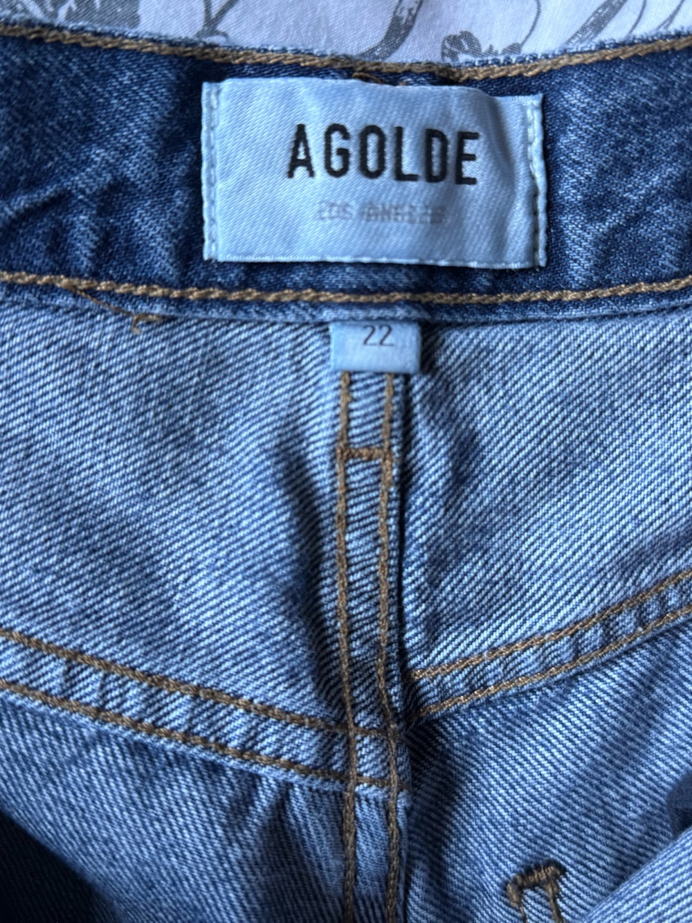 AGOLDE Minka Cargo Wide Leg Jeans in Path Medium Wash Size 22 - Picture 11 of 12